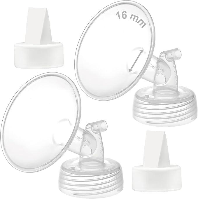 Maymom 16mm Flange and Duckbill Valve Compatible with Spectra S1 Spectra S2 Spectra 9 Plus Not Original Spectra Pump Parts Replace Spectra S2 Pump Parts Spectra Flange Spectra Duckbill Valve