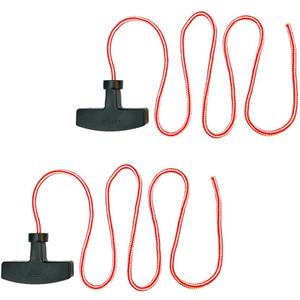 Garage Door Emergency Release Pull Cord with Handle Garage Opener Rope Puller, Attic Ladder Pull Down Cord - Pack of 2