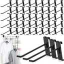 60 Pcs Gridwall Hooks, 6 Inch Grid Wall Hook Display for Gridwall Panels, 20 Lbs Load Heavy Duty Hooks for Grid Wall Accessory, Metal Hook for Retail Store, Home Stroage, Garage, Trade Show (Black)