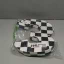 Mifoci 13.7" Race Car Cardboard Fillable Number Box for Charcuterie Fast Birthday Party Decor 1st 2nd 3rd 5th Number Shaped Box Black and White Checkered Snack Paper Mache Tray for Party Supplies (3)