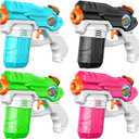 Water Guns for Kids and Adults 4 Pack Long Range Super Squirt Blaster High Capacity Soaker Outdoor Summer Beach Pool Backyard Toys