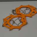 PTEROMY Crampons for Hiking Boots with 24 Stainless Steel Spikes, Ice Cleats for Shoes and Boots (Medium)