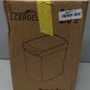CEROELDA 3 Pack Slim Bathroom Trash Can, 10L/2.6 Gal with Press Top and Pop-up Lid, Plastic Wastebasket for Toilet, Office, Bedroom (Black)