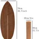 Balance Board Indoor Surfboard Surf Style Home Fitness with Wheel for Exercise, Athletic Training and Board Sports - Fun Workout Equipment For Balance, Stability and Improving Core Strength, 30.7 inches