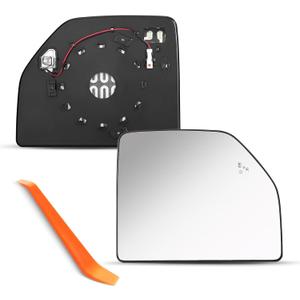 Upper Passenger Side Mirror Compatible with Ford F150 2015-2020, F250 2017-2022, F350 2017-2019, Right Side Mirrors Replacement Glass with Blind Spot, Power Heated