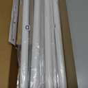 IFELS Heavy Duty Curtain Rods for Windows 66 to 120 Inch, 1 Inch Adjustable White Curtain Rod Set with Easy Installation and Modern Design (A1,White,30-120")