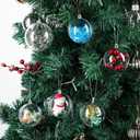 Sratte 24 Pcs Christmas Fillable Ornaments Ball Clear Plastic Ornaments DIY Craft Ball for Christmas Wedding Xmas Holiday Party Tree Decor Home(Clear,2.36 Inch)