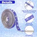 10 Rolls Self Adhesive Rhinestone Ribbon Crystal Diamond Tape Assorted Colors Rhinestone Strips for DIY Phone Car Rhinestone Hat Band Decorations Glitter Arts Crafts Sticker (Each Roll 1 Yard) (multicolored)