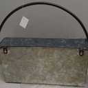 DII Galvanized Planter Collection Wall Hanging, Rectangle, 14.5x4x14.5, Iron