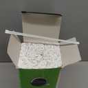 DuraHome Plastic Straws Individually Wrapped BPA Free Restaurant Style Disposable Straw (10.25" Long Straws, Black)