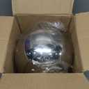 Durable Stainless Steel Gazing Balls Hollow Mirror Globe Floating Reflective Ball Polished Shiny Sphere for Home Garden Pond Outdoor Swimming Pool Decoration (8 Inch)