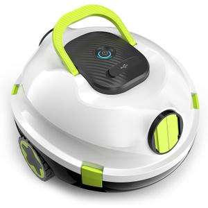 Y20 Robotic Pool Cleaner, Cordless Pool Vacuum for Above Ground & Inground Flat Pools with Dual Motors, 130 Min Runtime, Auto-Parking, Powerful Pool Vacuum Robot for Up to 1200 Sq.Ft