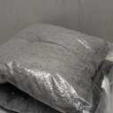 downluxe Indoor Bench Cushion for Indoor Furniture, Non-Slip Tufted Overstuffed Textured Foam Bench Seat Cushion, 48" X 16" X 4", Light Grey, 1 Pack