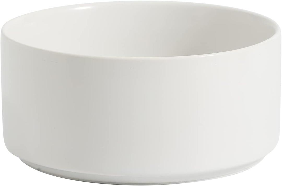 Havniva 6.1 Dog Bowl Ceramic Dog Food and Water Bowl, Durable Dog Water Bowl with Non-Slip Rubber Base Large Capacity Feeding Dishes for Small & Medium Dogs