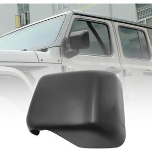 Priprilod Left Mirror Cover Cap Trim Compatible With Jeep Wrangler JL Gladiator 2018-2023 Side Door Rearview Mirror Cover (Left side) 68361961AA
