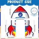 Spcae Birthday Decorations Outer Space Party Supplies Rocket Ship Door Banner Backdrop Astronaut Planet Photograph Background Photo Prop Galaxy Solar System Themed Porch Sign for Kids Boys Girls