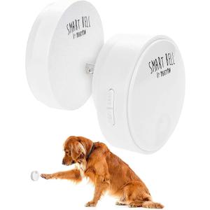 Mighty Paw Smart Bell 2.0  Potty Training Button for Dogs & Puppies  Train Your Dog to Ring The Bell  Wireless Pet Communication (1 Pack) (White)