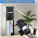 GMB-D-23130 1.2L/min Water Dispenser Water Pump, compatible with Midea, Avalon, Primo, Brio Bottom Loading Bottled Water Cooler Dispenser, replace DP005A2 DC 12V