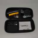 Electric Cardboard Cutter Scissors with LED Light, 3000mAh Rechargeable Battery, Brushless Motor, Tungsten Steel Blade, Cuts Cloth, Leather, Carpet, Cable Cutter Dark Black