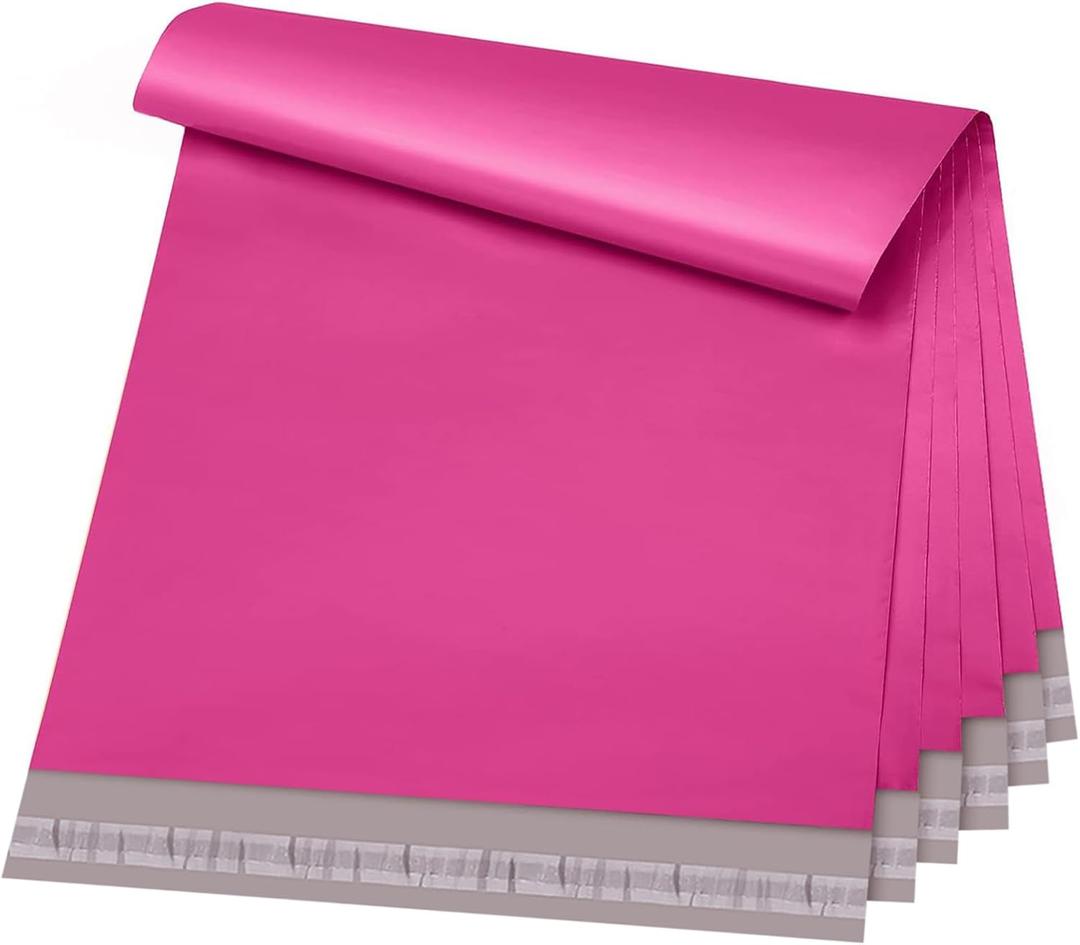 Metronic Poly Mailers 10x13 80Pcs, Large Shipping Bags for Clothing  Strong Adhensive Mailing Bags for Small Business, Shipping Envelopes, Tear-resistant Packing Bags in Pink
