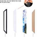 MENNTHUI 11x23 Black Picture Frame, Wall Mounting Horizontally or Vertically, Decoration for Photos, Paintings, Posters, Artwork