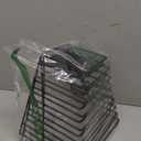 2 Pcs 7 Section Wire File Organizer for Desk, Metal Mesh Incline File Holder, Letter & Magazine Folder Rack, Desktop Paper Sorter for Home Office School (Black)