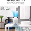 Tenergy Sorbi 1000ml Air Dehumidifier w/Purifying Function, True HEPA Filter, Auto Shutoff, Touch Control Adjustable Air Speed, Ultra-Quiet, Ideal for Closets & Bathrooms
