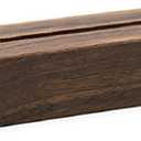 UNIQOOO 20 Pack Rustic Acrylic Sign Holders | Walnut Wood Table Numbers Display Stands | Place Card Holder, Perfect for Retail Shop Wedding Dinner Party Events Decoration