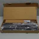 Heavy Duty Curtain Rods for Windows 66 to 120 Inch,1 Inch Adjustable Black Curtain Rod with Easy Installation and Modern Design,Decorative Long Drapery Rods with Metal Finials (A1,Black,30-120")