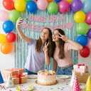 OMG UR A TEENAGER Banner, Pre-Strung 13th Birthday Decorations for Girls Glitter Rose Gold Teen Birthday Banner for 13 Year Old Party Favors Supplies