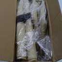 2 Pack Leather Front Car Seat Cover Bottom Car Seat, Anti-Slip and Full Wrap Driver Car Seat Protectors with Storage Pocket, Luxury Waterproof Bottom Auto Seat Cushion for Most Vehicles(Yellow Beige)