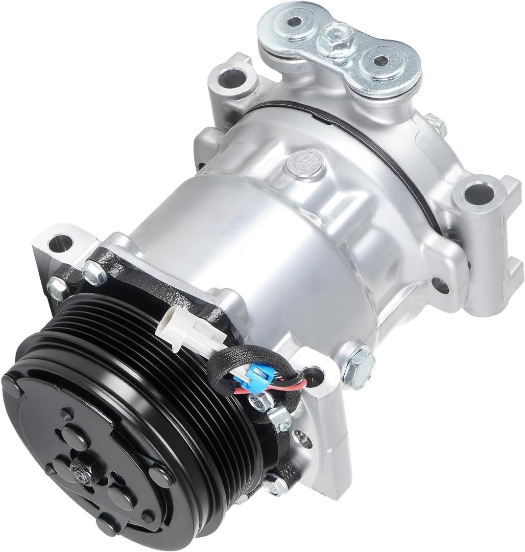 TadaMark A/C Air Conditioner Compressor With Clutch fit for Chevy Silverado 1500 for GMC Sierra 1500 1999-2002, for Blazer S10 1998-2004, for Jimmy 1999-2002 4.3L. FIT the CO-4261 only