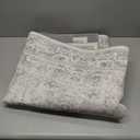 Area Rug 4x6 Washable Rug Gray Vintage Traditional Floor Cover Foldable Thin Retro Accent Indoor Distressed Non Slip Carpet Floral Print Mat Bedroom Living Room Bathroom (Grey)