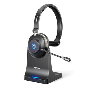 Vipdream Wireless Headset with Microphone for Work, Bluetooth 5.3 Computer Headset for Laptop, 45 Hours Battery Life & Mute Button, Headset with Mic for PC, iPhone, Zoom, Skype, Office & Home