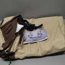 Vailge 2-Seater Heavy Duty Patio Bench Loveseat Cover, 100% Waterproof Outdoor Sofa Cover, Lawn Patio Furniture Covers with Air Vent, Small(Standard), Beige & Brown