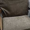 VINGLI Accent Chair for Living Room Chairs Light Brown Reading Chair for Bedroom Scooped Arm Chair Mid Century Modern Accent Chairs Upholstered Comfy Chair for Apartment, Waiting Room