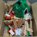 SainSmart Jr. 112-Piece Wooden Train Set for Toddler  Double-Sided Train Tracks, Compatible with Brio, Thomas, Melissa & Doug  Perfect Wood Toy for Boys and Girls