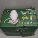 zouzai 12 Pack 6 Inch Black 5CCT Reset LED Recessed Ceiling Light with Junction Box, 2700K/3000K/3500K/4000K/5000K Selectable, 12W Eqv 110W,Dimmable, led can Lights- ETL and Energy Star Certified