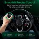 Steering Wheel Knob Stealth Black Edition, Premium No-Logo Spinner for Standard Wheels (1.1"1.5"), Smooth Bearings, Discreet & Comfortable Driving Aid, Ideal for Cars, Boats, Golf Carts & UTVs