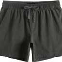 maamgic Men's 5 inch Inseam Shorts Pull-On Relaxed Fit Comfort Stretch Short Shorts with Pocket, Small