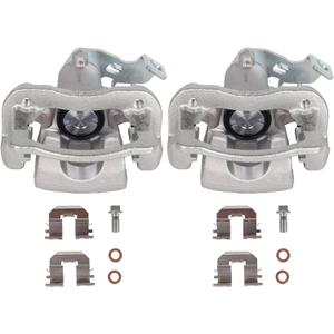 PAROD 19B6455 19B6454 Disc Brake Caliper with Bracket Fit for 2011-2016 Hyundai Elantra Sedan, 2013-2014 Hyundai Elantra Coupe Rear Left+Right