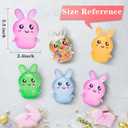 Easter Basket Stuffers for Teens Adults: 5 Pack Squishy Bunny Stress Balls - Easter Gifts Basket Essentials - Stress Relief Fidget Balls - Novelty Ideas Gifts