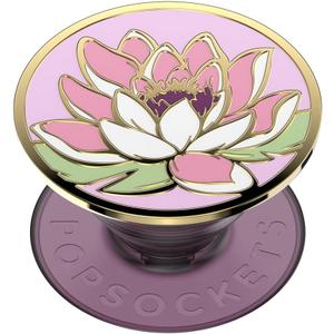 PopSockets Adhesive Phone Grip, Holder, Phone Stand, Enamel - Enamel Water Lily