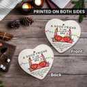 2 x Friend Christmas Ornaments - 2026 Ceramic Ornament for Xmas Tree Decorations, Naughty Christmas Ornaments for Friends, Bestie Gifts for Women, BFF, Soul Sister, Work Bestie