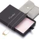 Necklaces for Women, 925 Sterling Silver Bow With Cubic Zirconia 14K White Gold Plated Necklace,Simple Gold Plated Jewelry Gift for Women,For Family, Loved Ones, Friends