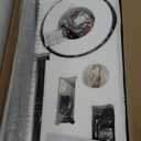 ZMISHIBO 84 Inch Ceiling Fan with Light, Smart Fan Light Compatible with Alexa, 3000-6000K Dimmable, 6 Speeds, Large Industrial Ceiling Fans with 8 Black Aluminum Blades for Patio Living Room