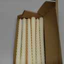 WPONSZU 10 Inch Ivory Spiral Taper Candle Set of 12 Pack Unscented Dripless Candlesticks for Valentine's Day,Dinner,Party,Brithday,Wedding,Christmas,and Home Decoration