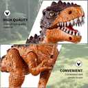 3 x 3 Pack Walking Dinosaur Toys for Kids 3-5 5-7 Years Old, Simulated Tyrannosaurus Brachiosaurus Triceratops with Sound & Light, Birthday Gifts Dino Toy for Toddlers Boys Girls 3 4 5 6 7 8 Years