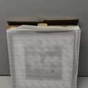 Egofine 12x12 Picture Frame White, Made of Solid Wood with HD Plexiglass for Pictures 8x8 with Mat or 12x12 without Mat, Wall Mounting Display