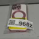 GUAGUA for iPhone 16 Pro Case with Stand, Magnetic Clear Cases Plating Edge Invisible Ring Holder Slim Shockproof Protective Kickstand Case for iPhone 16 Pro 6.3 inch, Rose Gold
